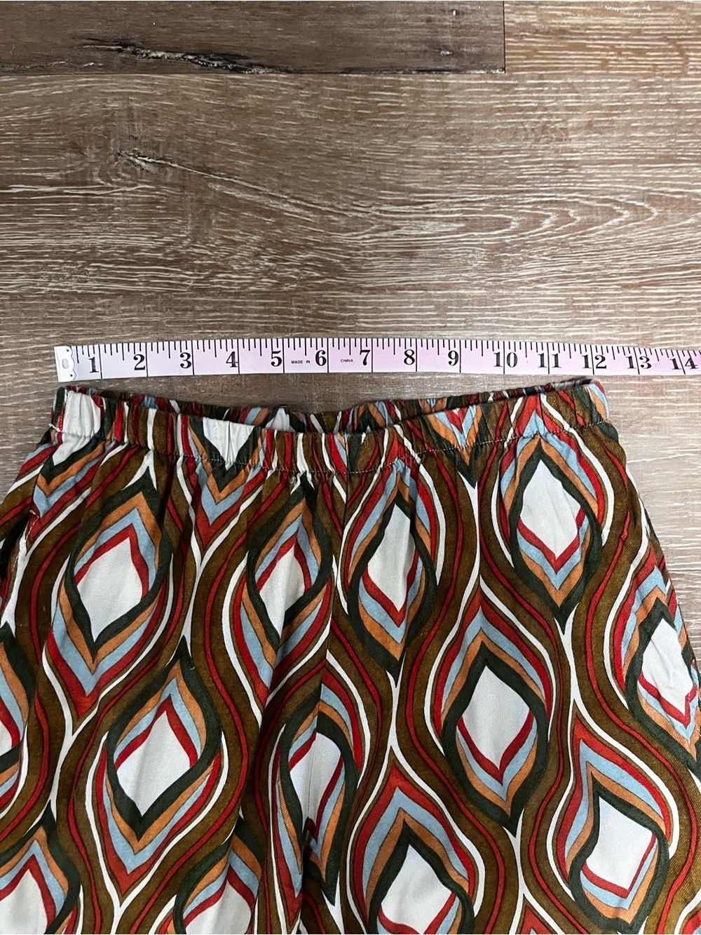 Bryn Walker Osca Mod Geo Woven Wide Leg Pants Size Small Retro Boho - Picture 6 of 9